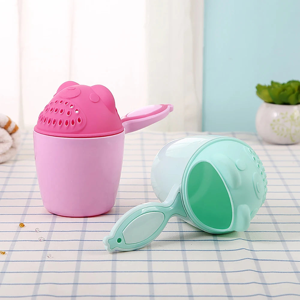 Cute Cartoon Baby Bath Cup – Gentle Hair Washing Made Fun