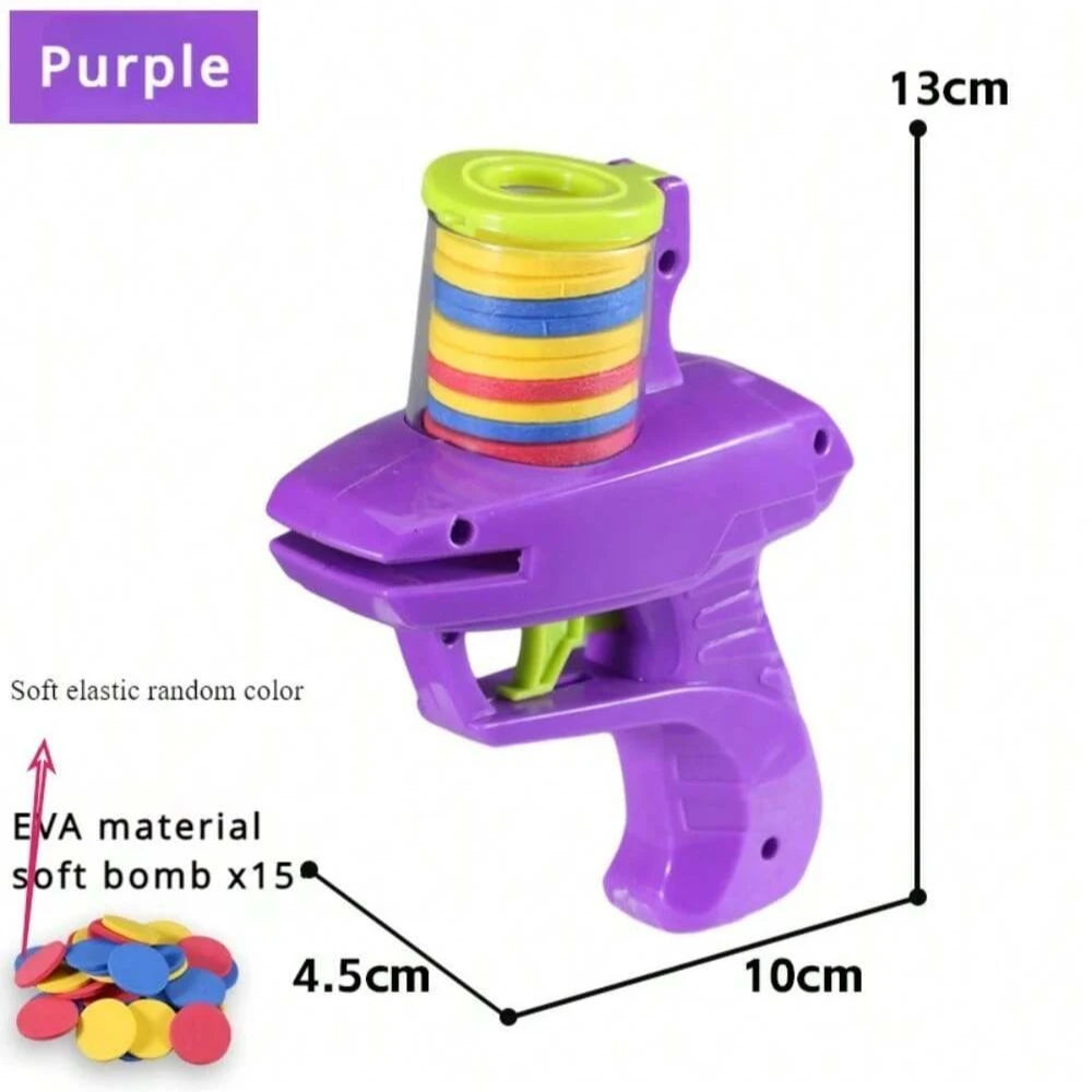 Foam Disc Launcher Handheld Shooting Toy – Safe Indoor & Outdoor Fun