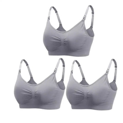 3pcs Seamless Maternity Nursing Bras – Comfort, Support & Easy Feeding