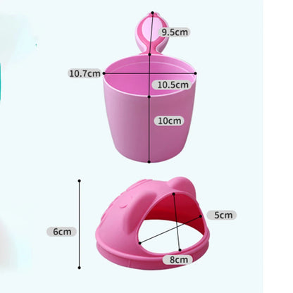 Cute Cartoon Baby Bath Cup – Gentle Hair Washing Made Fun